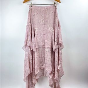 LoveShackFancy Alex Skirt in Woodrose